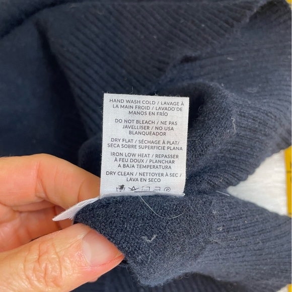 NAADAM Dark Blue cashmere collared Vest small - Picture 10 of 10